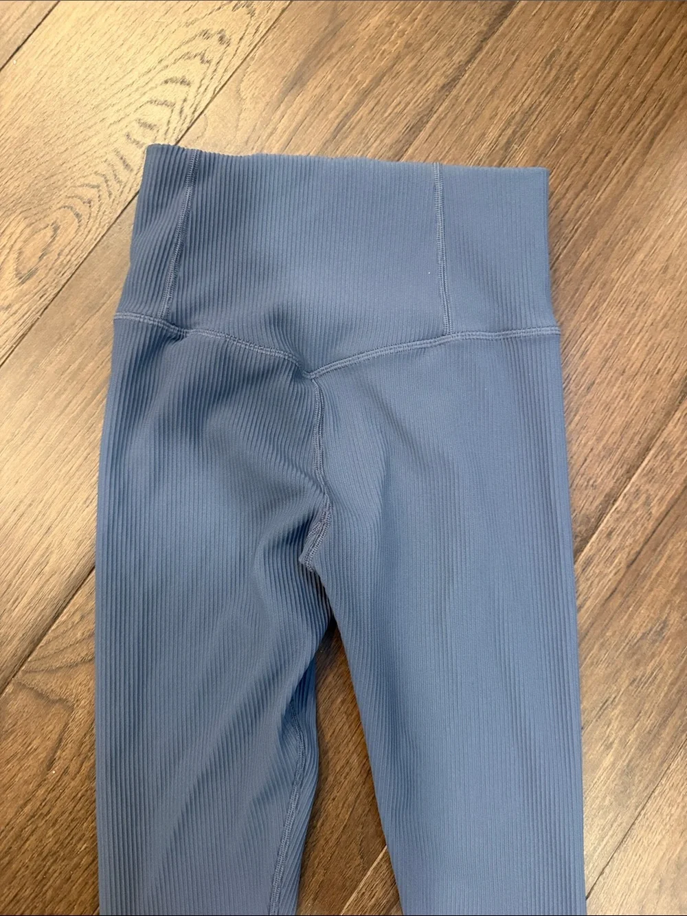 Athleta Elation RibHigh-Waist Tight Leggings - Dusty Blue Size XS - P11